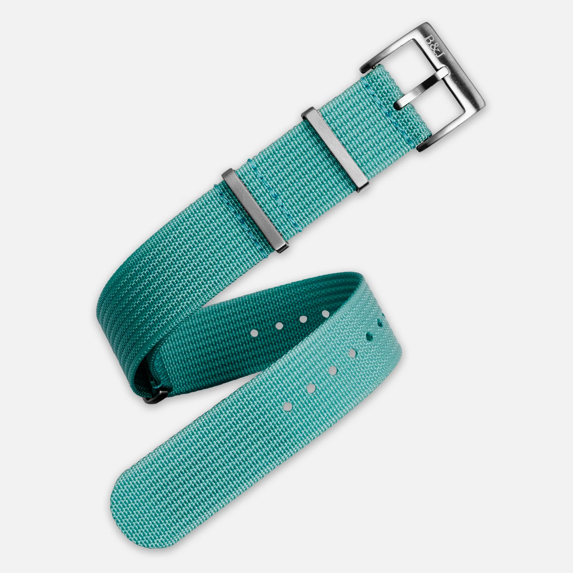 Sky Blue Ribbed Nylon (DS) - Image 3