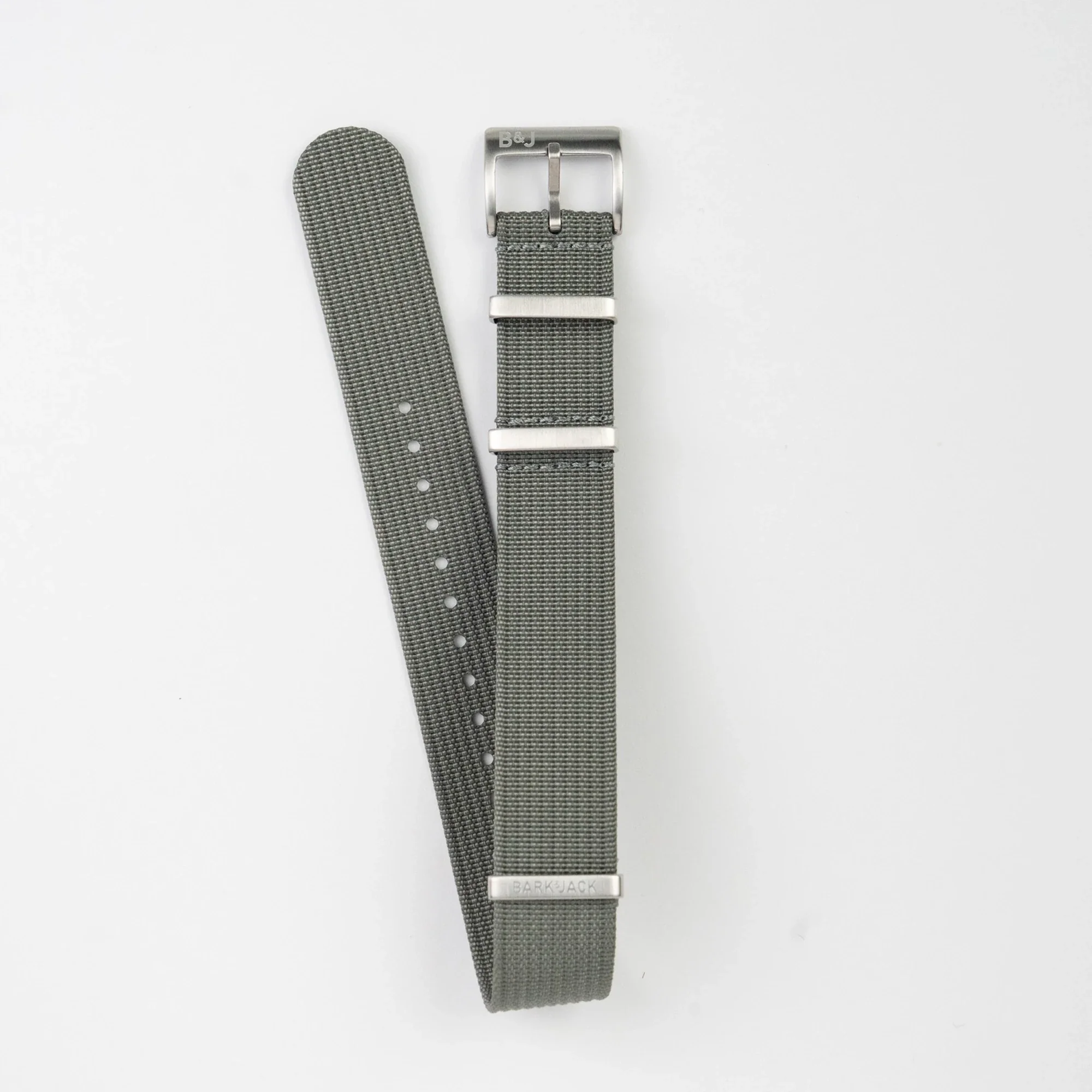 Stone Grey Ribbed Nylon - Image 3